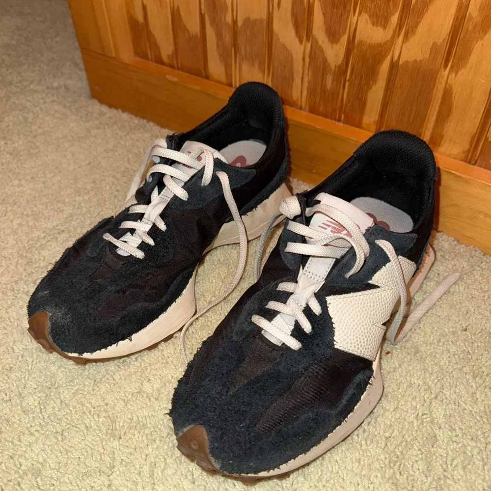 New Balance Black White Gum Retro Runner Sneakers